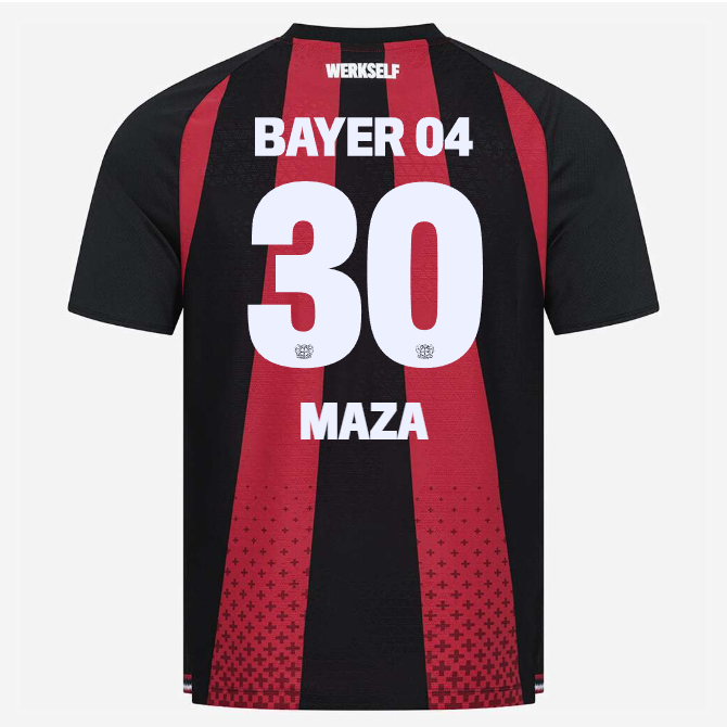 Ibrahim Maza Trikot – Bayer Leverkusen Home Trikot 2026-2027 Ibrahim Maza 30