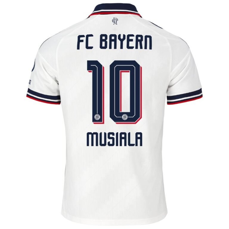 Jamal Musiala Trikot – FC Bayern München Away Kinder Minikit 2026-2027 Jamal Musiala 10