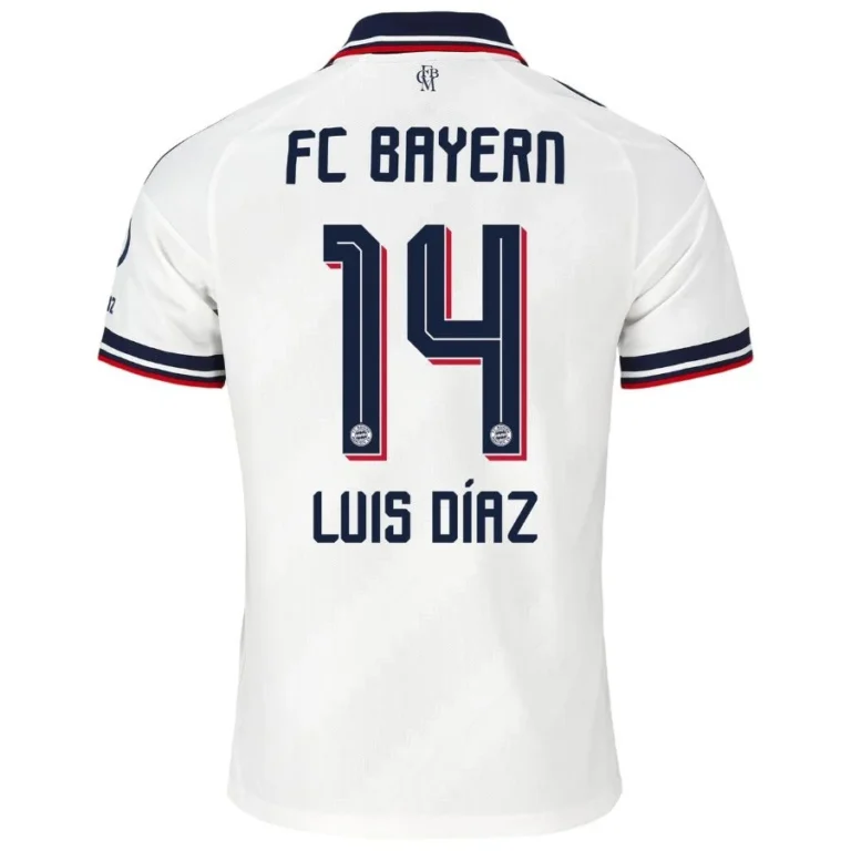 Luis Díaz Trikot – FC Bayern München Away Kinder Minikit 2026-2027 Luis Díaz 14