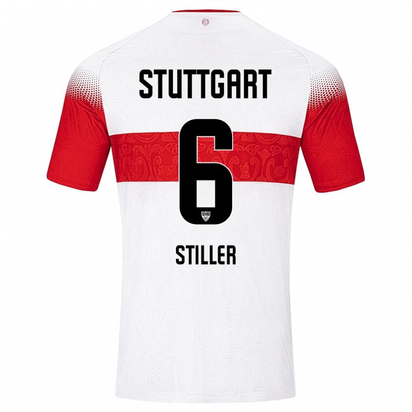 VfB Stuttgart Home Trikot 2026-2027 Angelo Stiller 6 Angelo Stiller Trikot – VfB Stuttgart Home Trikot 2026-2027 Angelo Stiller 6