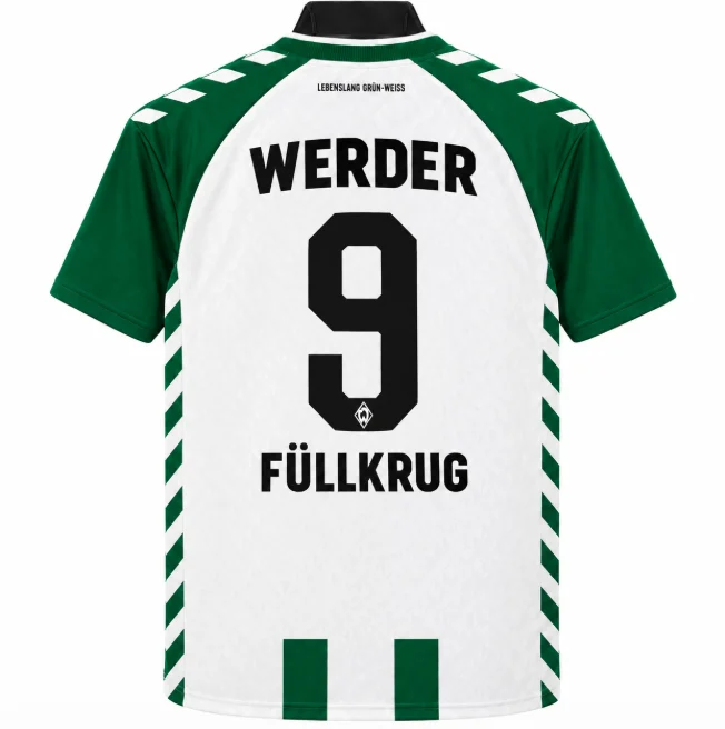 Werder Bremen Home Trikot 2026-2027 Niclas Füllkrug 9 Niclas Füllkrug Trikot – Werder Bremen Home Trikot 2026-2027 Niclas Füllkrug 9
